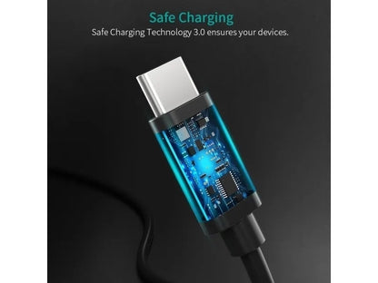 CHOETECH CC0004 USB-C to USB-C Cable USB3.1 Gen2 5V/3A 10 Gbps 3M Black - Image 4