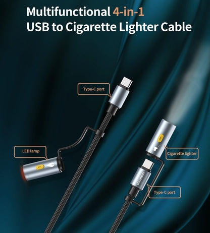 CHOETECH CC1001 Smart PD60W 4-in-1 USB C to C cable 1.2M - Image 3