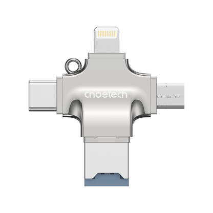 Choetech CR-002-SL EasyGO A+C+Micro+lighting four in one card reader