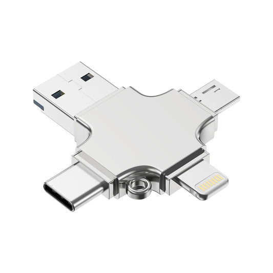 Choetech CR-002-SL EasyGO A+C+Micro+lighting four in one card reader - Image 2