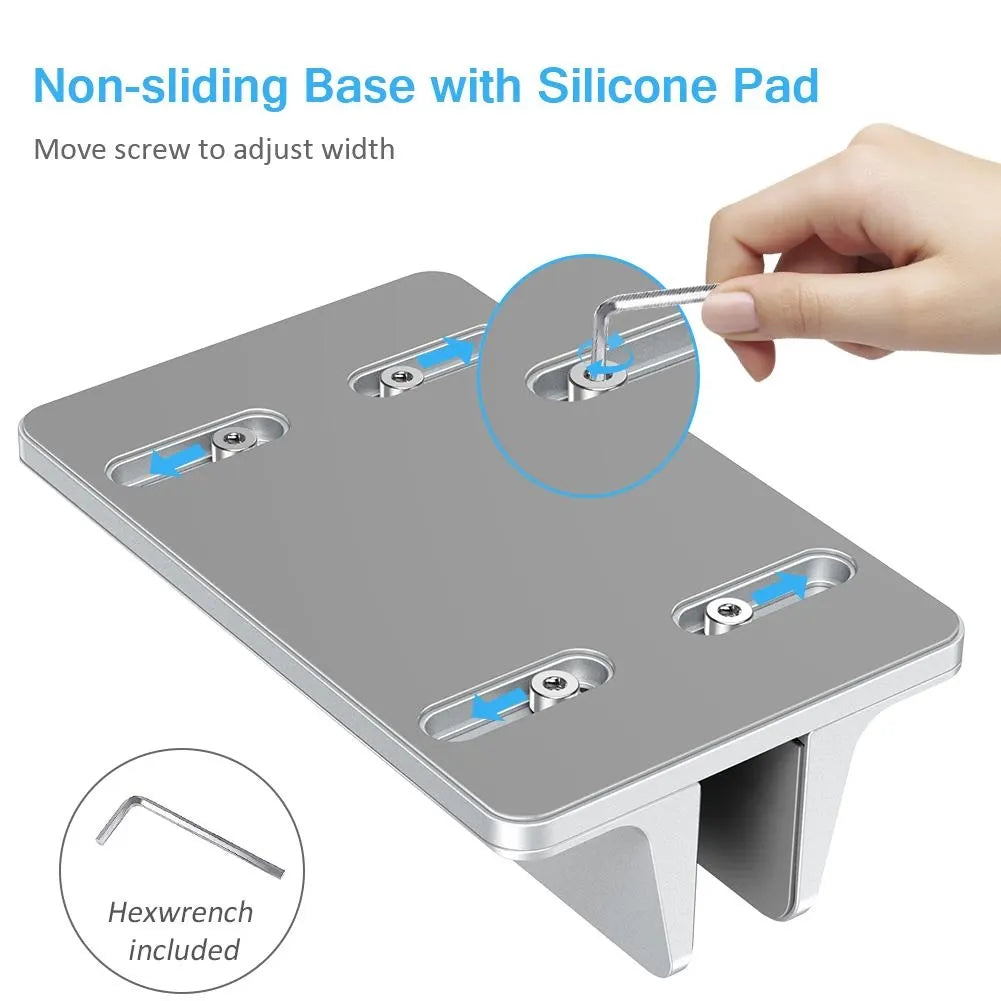 CHOETECH H038 Desktop Aluminum Stand With Adjustable Dock Size, Laptop Holder For All MacBook & tablet - Image 4