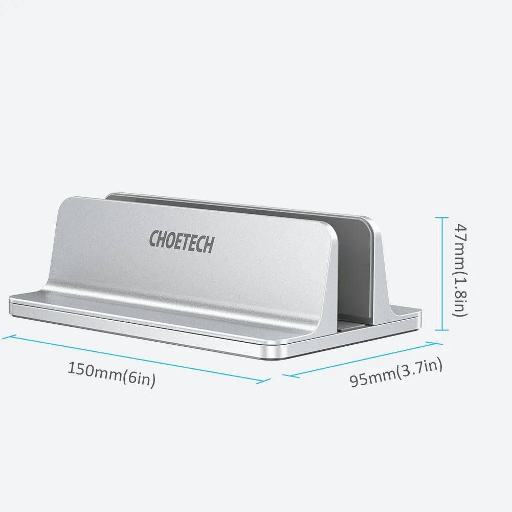 CHOETECH H038 Desktop Aluminum Stand With Adjustable Dock Size, Laptop Holder For All MacBook & tablet - Image 7