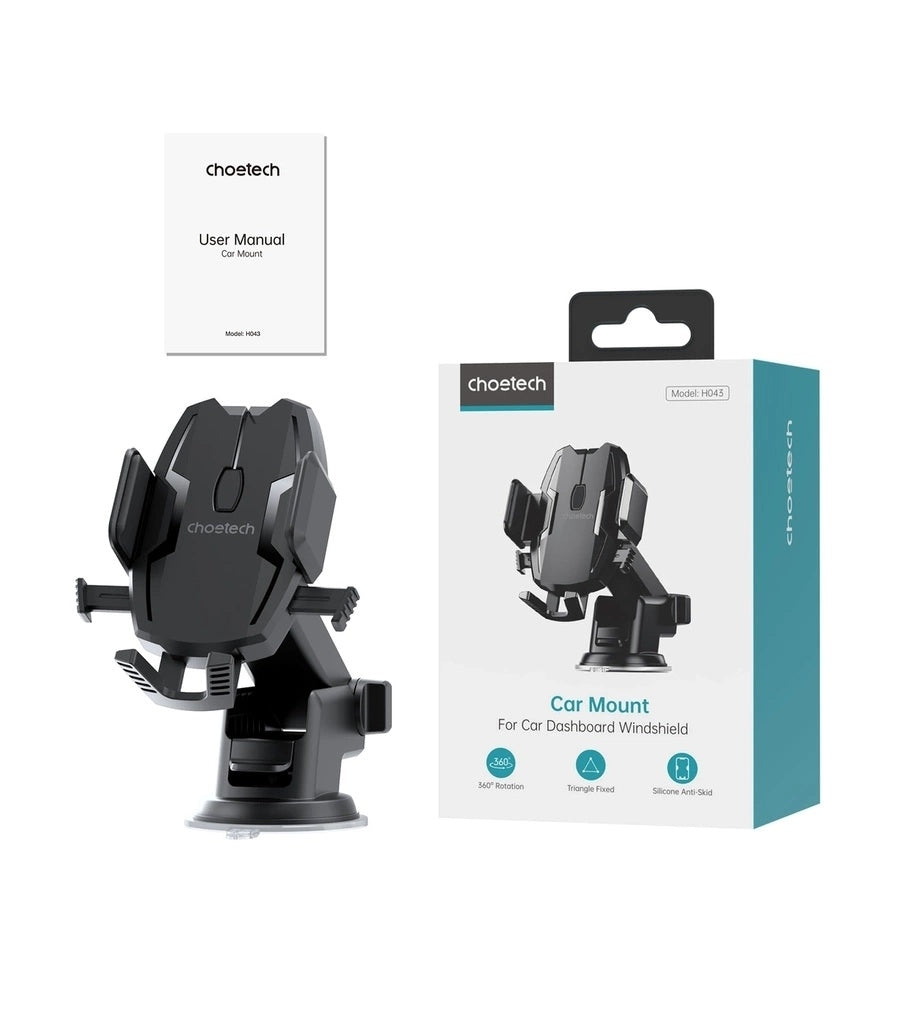 CHOETECH H043 Car Mount for Car Dashboard Windshield Phone Holder - Image 5