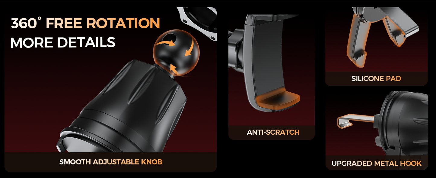 Choetech H091 Car Air Vent Clamp Phone Holder - Image 5