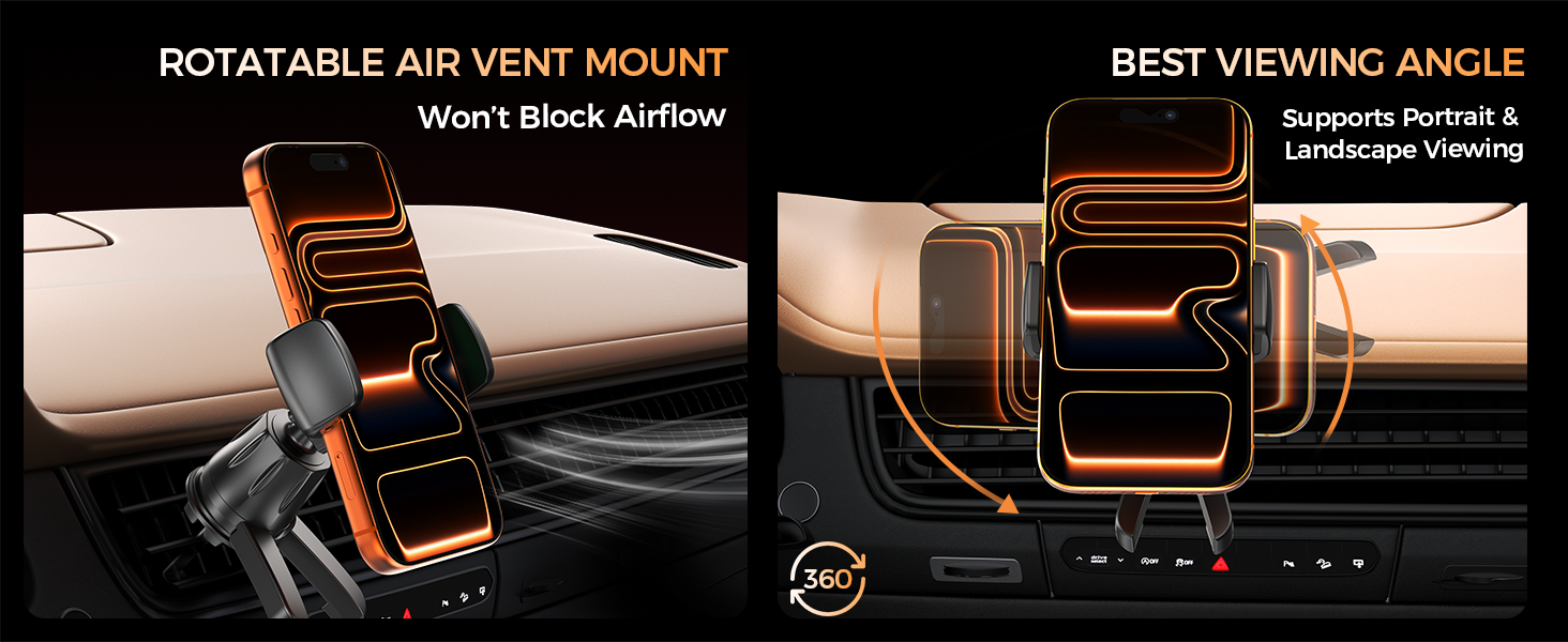 Choetech H091 Car Air Vent Clamp Phone Holder - Image 6