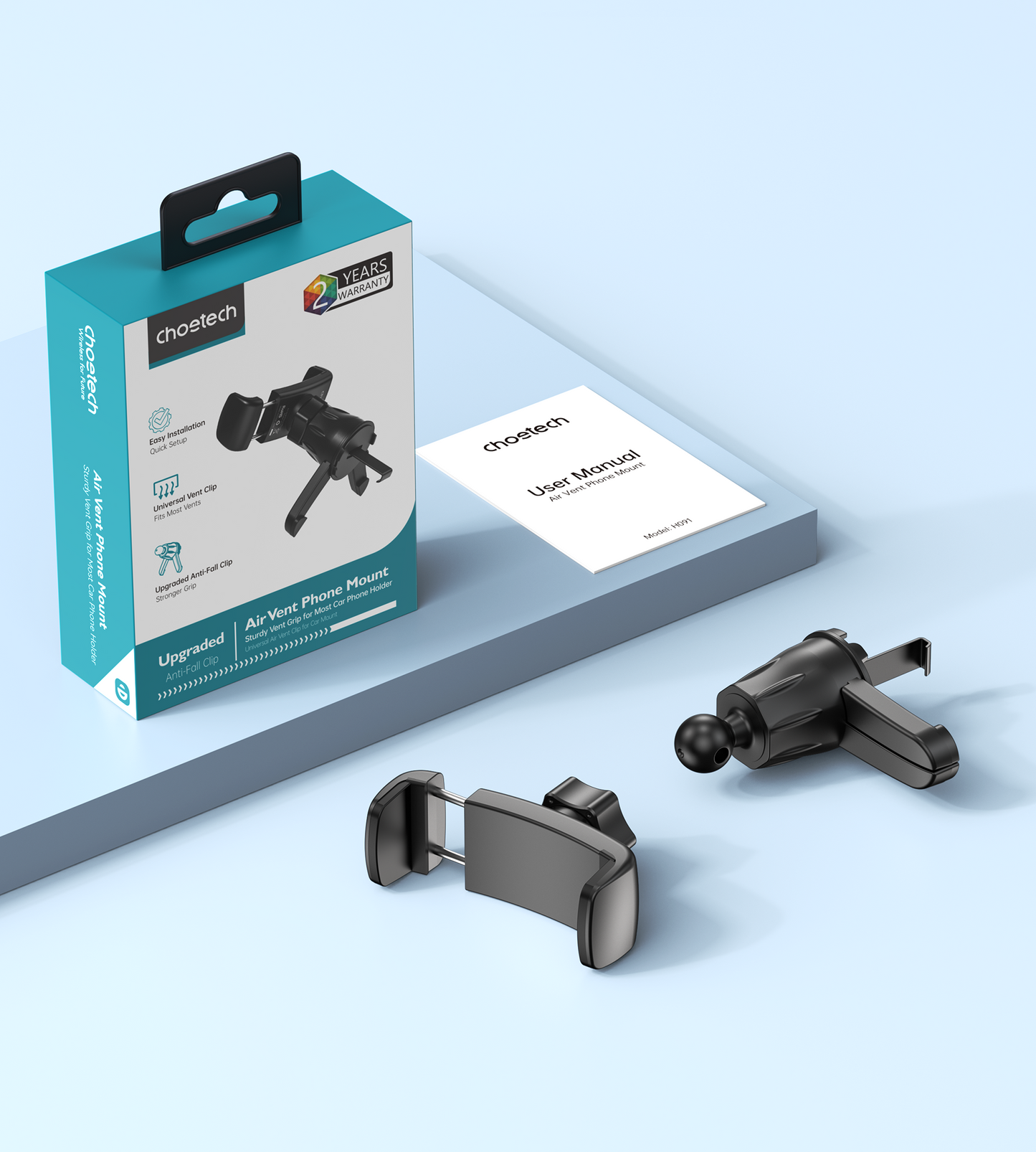 Choetech H091 Car Air Vent Clamp Phone Holder - Image 8