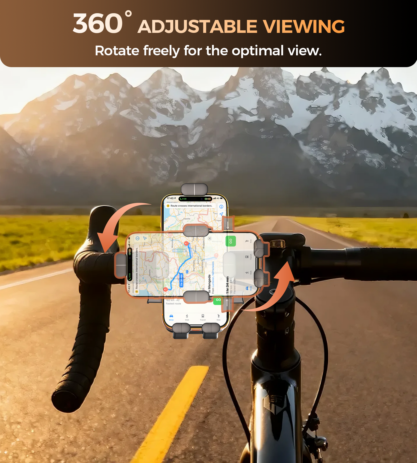 Choetech H092 Cycling Phone Holder Bike Handlebar Mount - Image 4