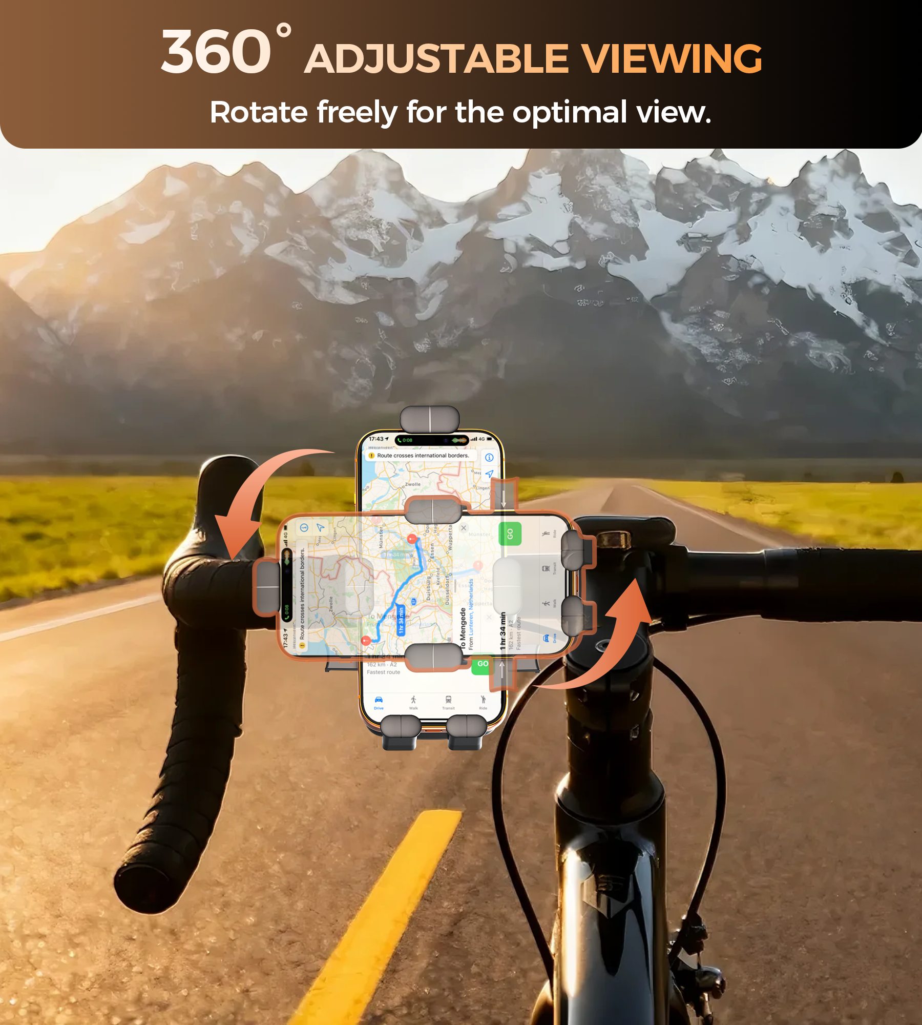 Choetech H092 Cycling Phone Holder Bike Handlebar Mount - Image 4