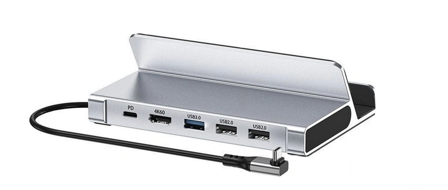 CHOETECH HUB-M77-GY PD100W 5-in-1 USB-C PD+HDMI+USB 3.0A/F+USB2.0 Steam Deck Docking Station - Image 2