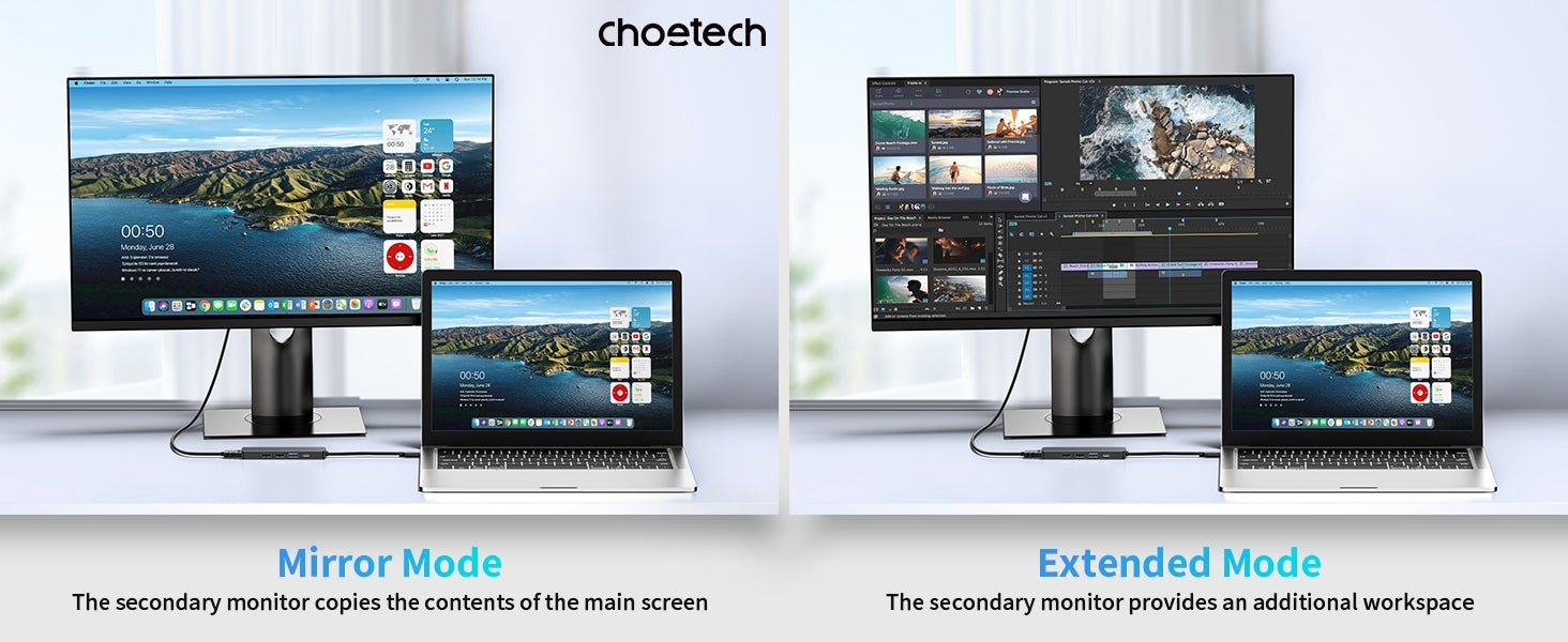 CHOETECH HUB-M80 Hub 5-in-1 Multifunctional Hub - Image 6