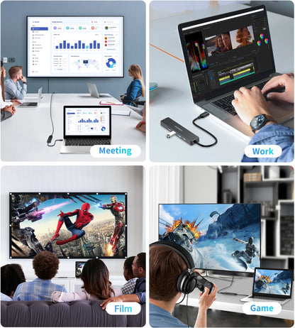 CHOETECH HUB-M80 Hub 5-in-1 Multifunctional Hub - Image 7