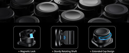 CHOETECH MCC001-BK 6 Pack Professional grade Magnetic Lock Cord Holder Clips Black - Image 5