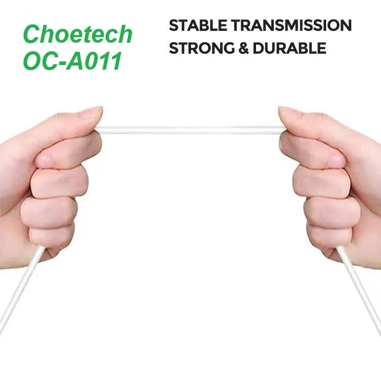 Choetech OC-A011 USB-C In-Ear Headphones 1.2m - White - Image 4