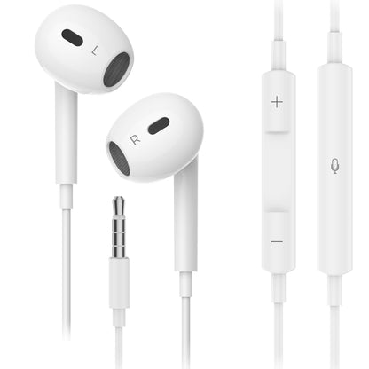 Choetech OC-A016 3.5mm lateral in ear Stereo sound Wired Headphones White - Image 2