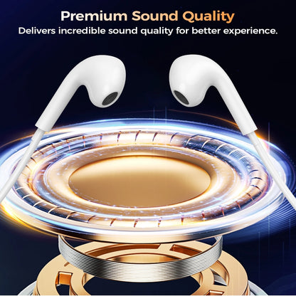Choetech OC-A016 3.5mm lateral in ear Stereo sound Wired Headphones White - Image 5