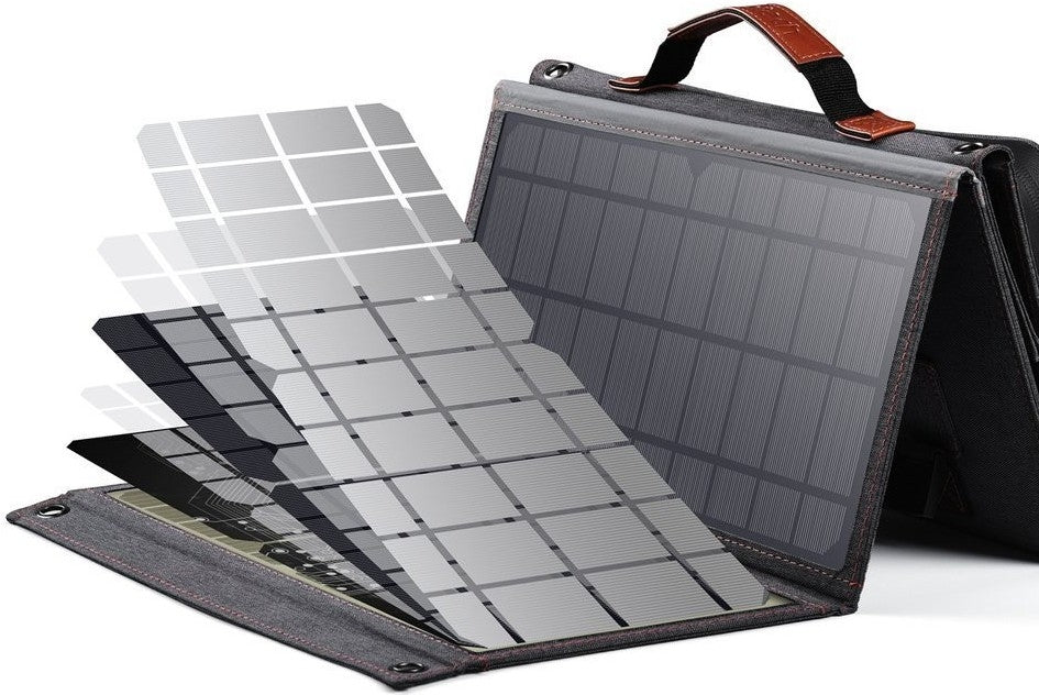 Choetech SC006 Solar Panel Portable Charger 40W 18V USB C Solar Panels Charger with USB C PD 30W - Image 5