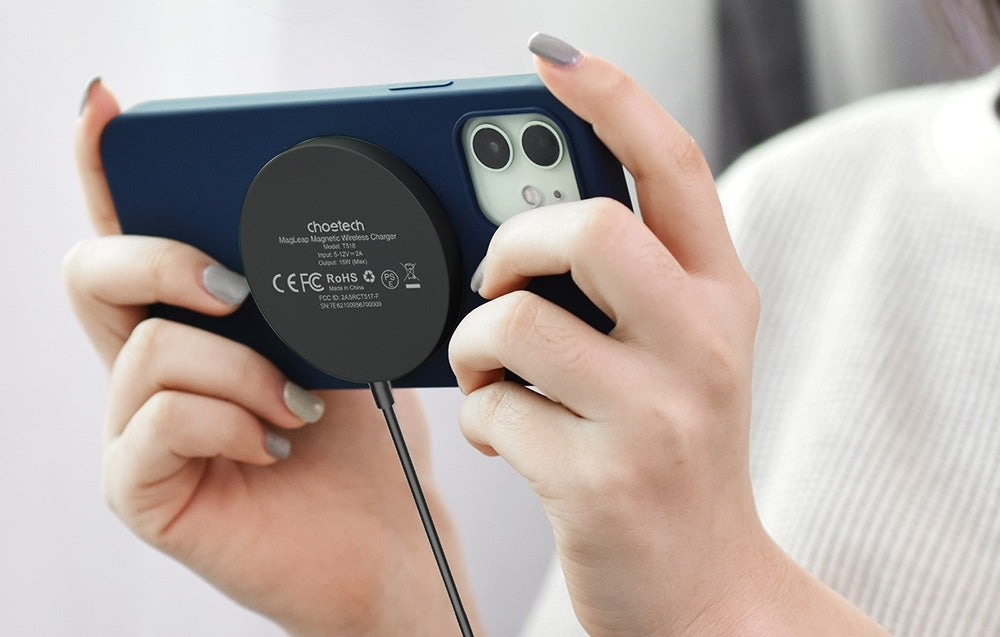 CHOETECH T518-BK15W Removable Fast Wireless Magenetic Charger for iPhone12/13/14/15 & More with 1M Cable - Image 3