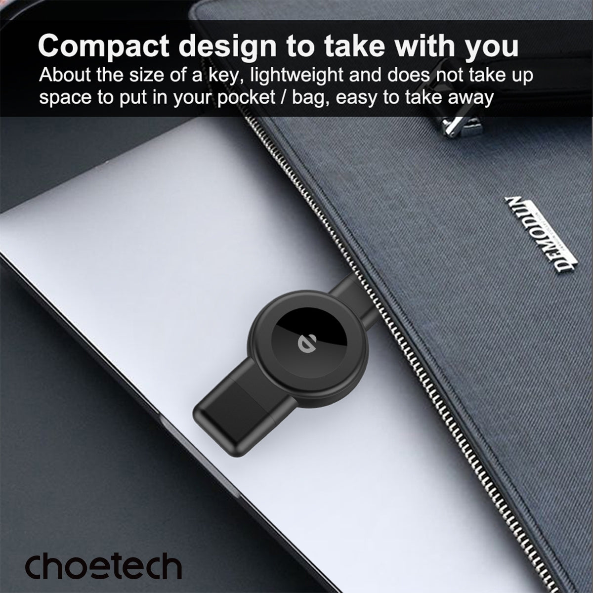 CHOETECH T606-F USB-A +USB-C Magnetic Charger for Samsung & Apple Watch - Image 8