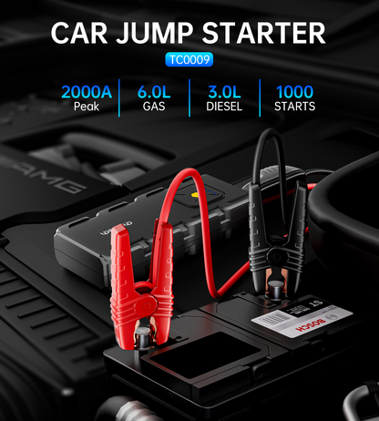 CHOETECH TC0009 16000mAh Portable Car Jump Starter with Emergency Light - Image 6