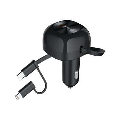CHOETECH TC0036 PD45W USB-C+USB-A car charger with C+L Interface - Image 3