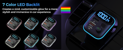 Choetech TC0050 PD36W Bluetooth FM Car Transmitter Charger - Image 8