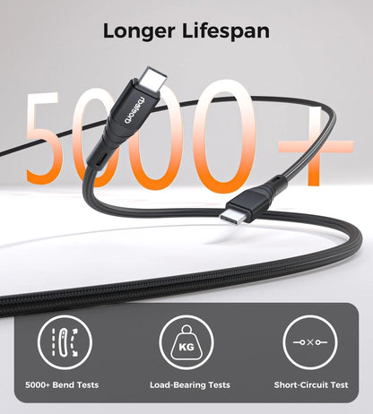 CHOETECH XCC-1008 USB-C-C PD100W M to M Fast charging Cable 1M Black - Image 4
