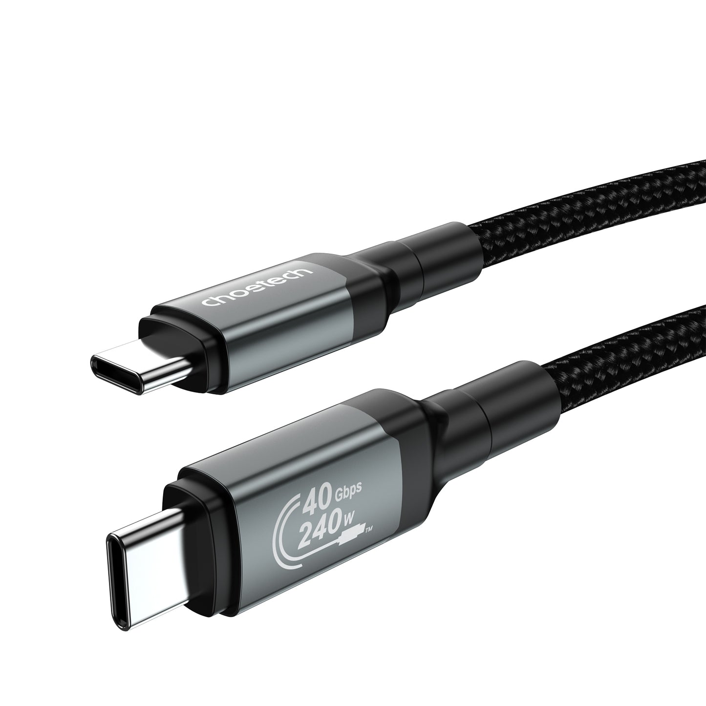CHOETECH XCC-1042 Gen3.0 USB4.0 with 8K @ 60hz Video & Audio 240W USB-C to C Braided Cable 2M - Image 2