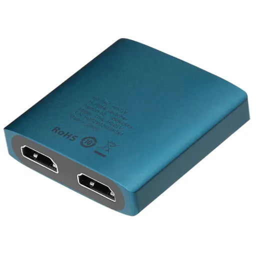 HP DHC-HD01V 4K Professional Dual Port HDMI Switch Hub for PC / TV / Monitor - Image 2