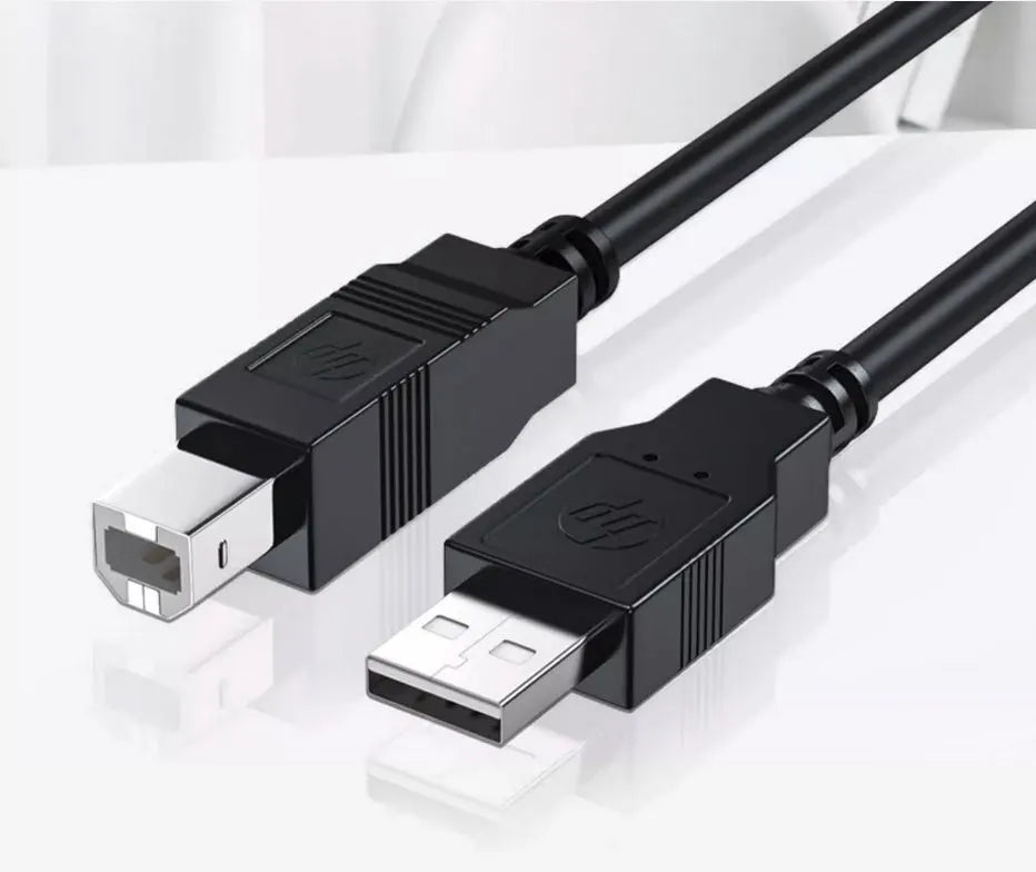 HP DHC-PT100-1M USB-A to USB-B v2.0 cable 1M Black - Image 2