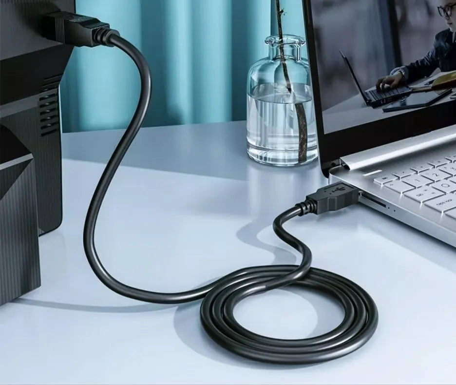HP DHC-PT100-1M USB-A to USB-B v2.0 cable 1M Black - Image 4