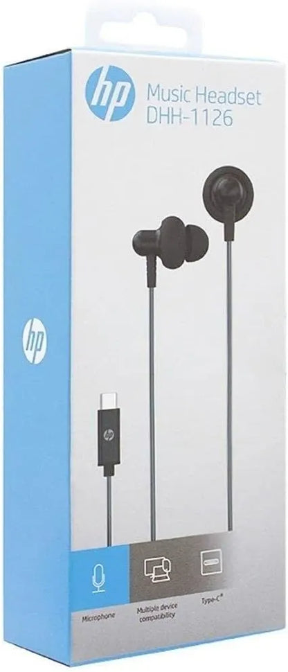 HP DHH-1126-BK TUSB-C Headphones Black with Microphone - Image 5