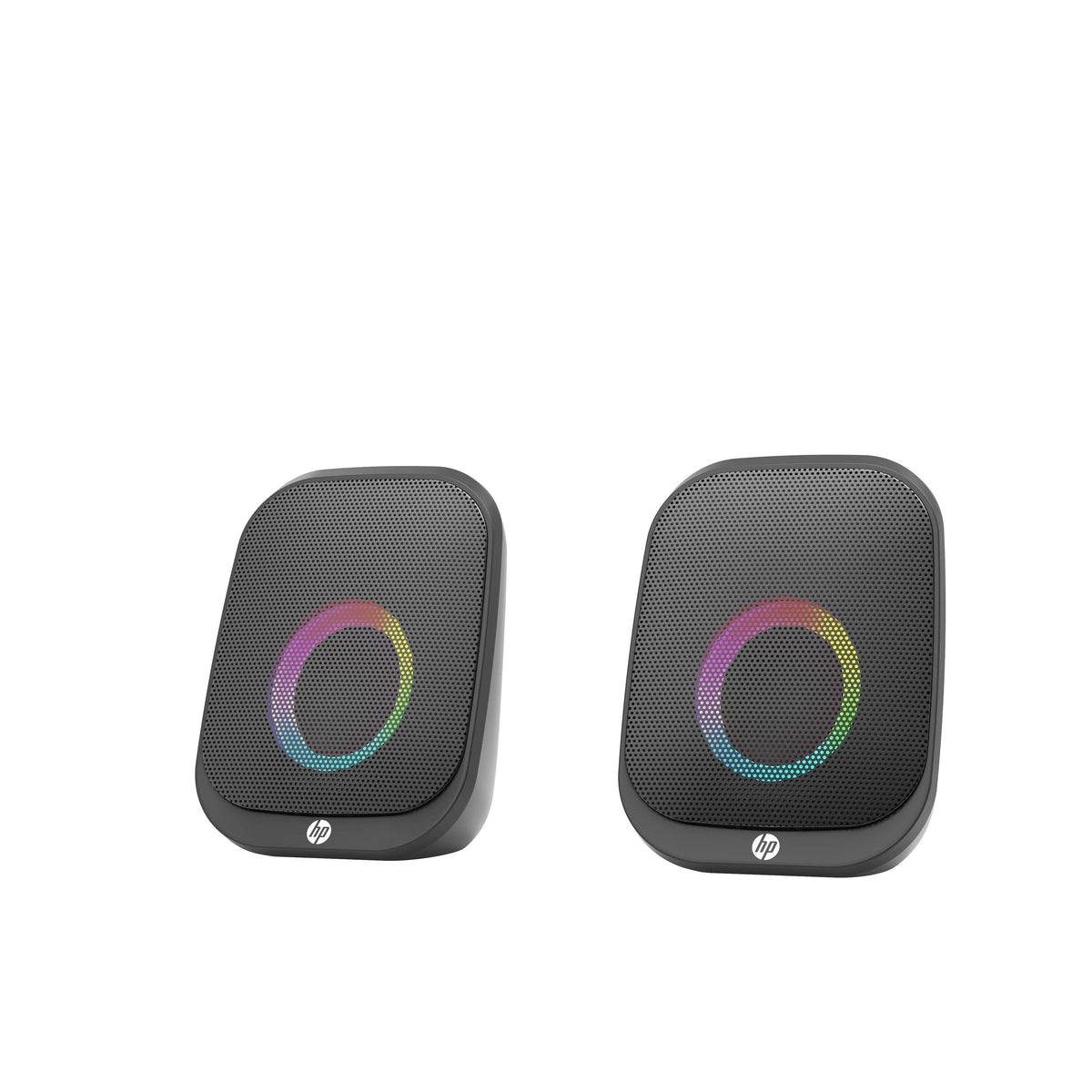 HP DHS-2113 Wired Bluetooth Speaker Portable USB AUX LED Stereo Sound Black - Image 2
