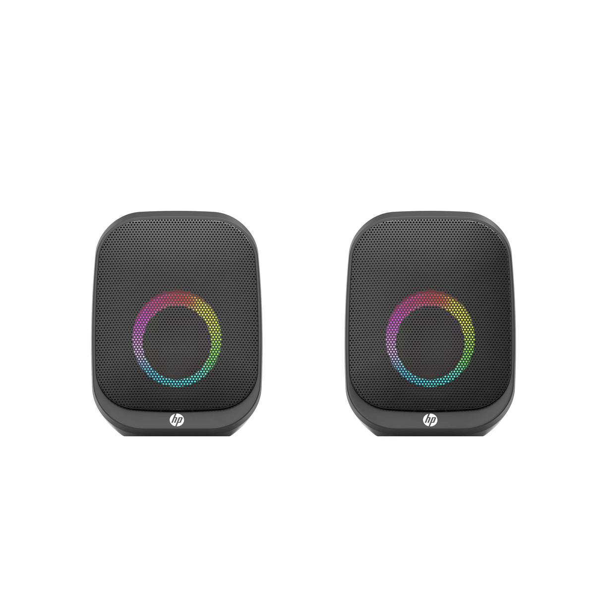 HP DHS-2113 Wired Bluetooth Speaker Portable USB AUX LED Stereo Sound Black - Image 3