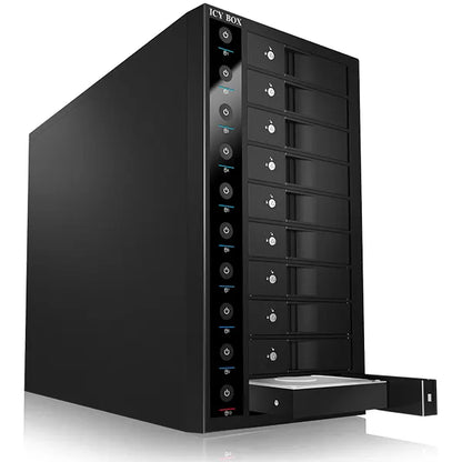 ICY BOX 10-Bay External SINGLE System for 10x SATA 3.5" I/II/III HDD  (IB-3810U3) - Image 2