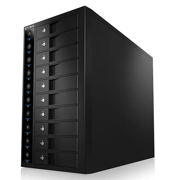 ICY BOX 10-Bay External SINGLE System for 10x SATA 3.5" I/II/III HDD  (IB-3810U3) - Image 4