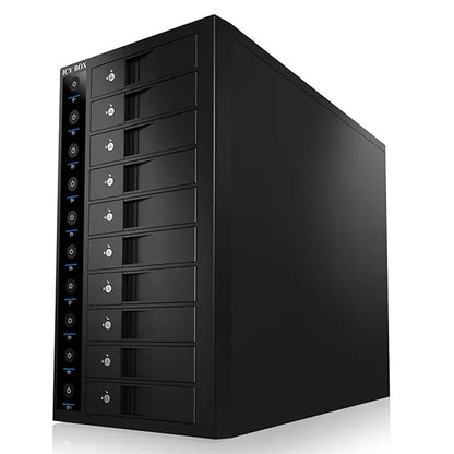 ICY BOX 10-Bay External SINGLE System for 10x SATA 3.5" I/II/III HDD  (IB-3810U3) - Image 4