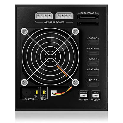 ICY BOX Backplane for 5x 3.5" SATA or SAS HDD in 3x 5.25" bay (IB-565SSK) - Image 5