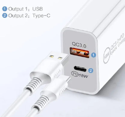 BDI 25W PD Quick Charger AU plug with USB and Type C Port  SDC-25WACB -2pack - Image 2