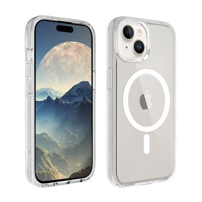 Ultimake Shockproof Transparent Magsafe Cover Case for iPhone 15 Plus (Transparent) - Image 2