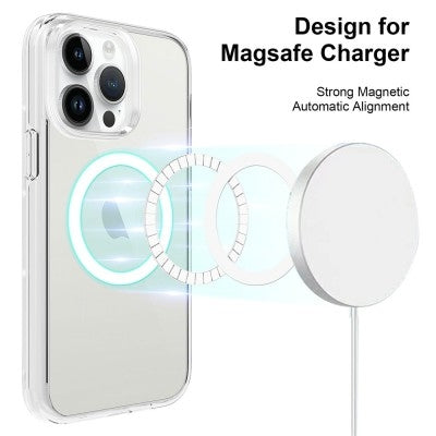 Ultimake Shockproof Transparent Magsafe Cover Case for iPhone 15 Pro Max (Transparent) - Image 2