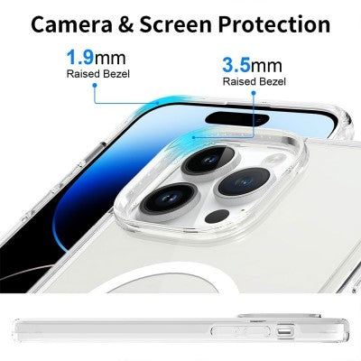 Ultimake Shockproof Transparent Magsafe Cover Case for iPhone 15 Pro Max (Transparent) - Image 6
