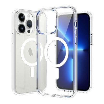 Ultimake Shockproof Transparent Magsafe Cover Case for iPhone 15 Pro (Transparent) - Image 2