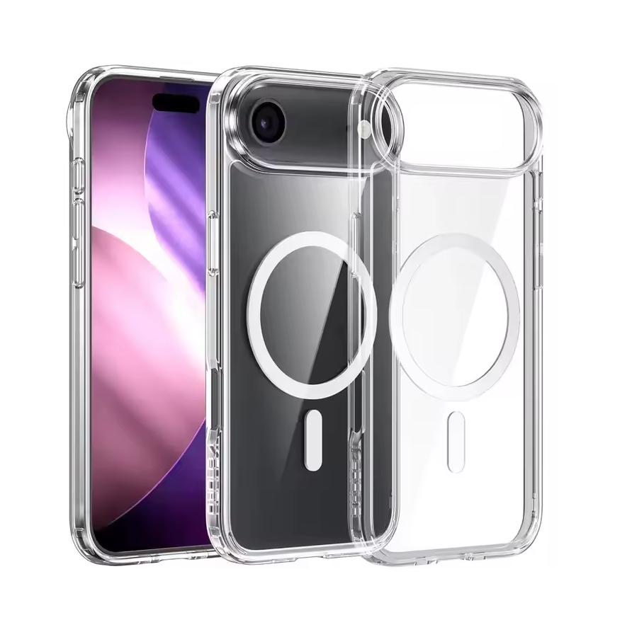 UTIA Ultimake Shockproof Transparent Case Cover With Magnetic Ring for iPhone 17 Air - Image 2
