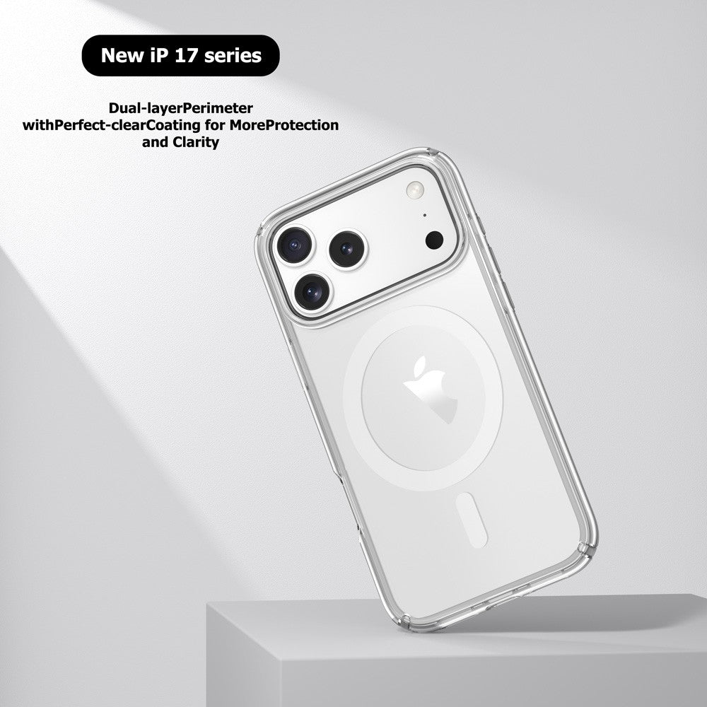 UTIA Ultimake Shockproof Transparent Case Cover With Magnetic Ring for iPhone 17 Pro Max - Image 3