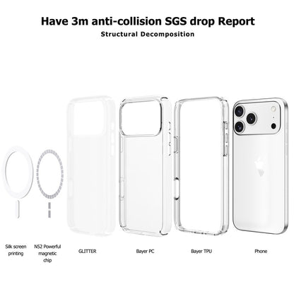 UTIA Ultimake Shockproof Transparent Case Cover With Magnetic Ring for iPhone 17 Pro Max - Image 4