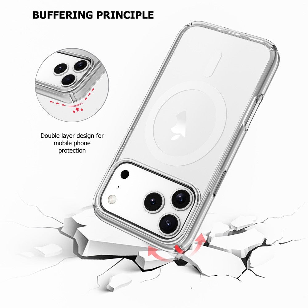 UTIA Ultimake Shockproof Transparent Case Cover With Magnetic Ring for iPhone 17 Pro Max - Image 5