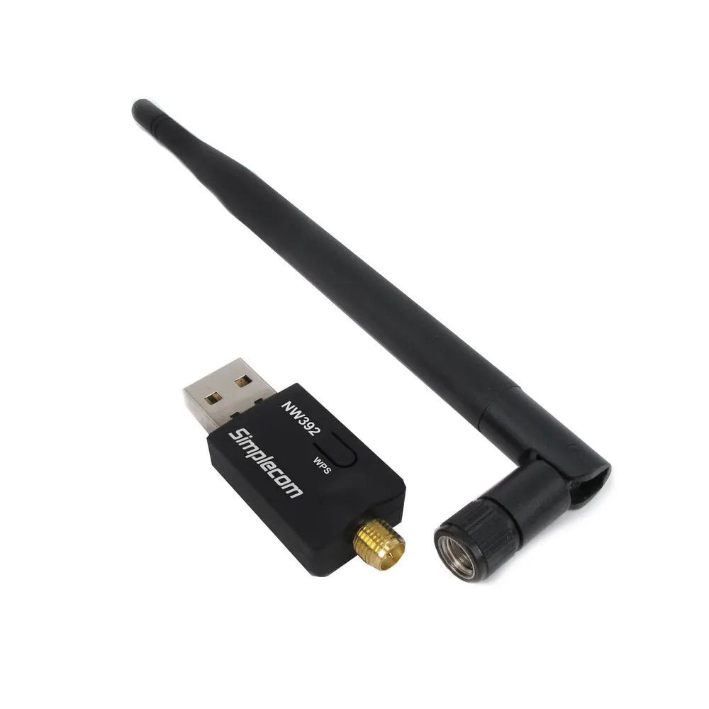 Simplecom NW392 USB Wireless N WiFi Adapter 802.11n 300Mbps 5dBi Antenna - Image 2