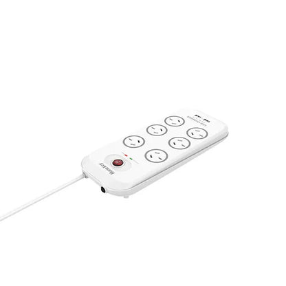 Huntkey 6-Outlet Surge Protector with 2 USB Charging Outlets (SAC607) - Image 5