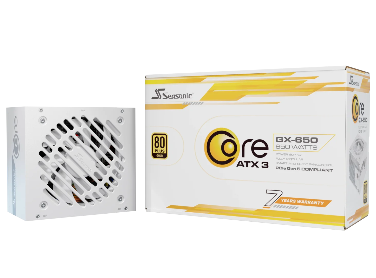 Seasonic CORE GX-650 White ATX 3.1 650W (SRP-CGX651-A5A32SF-WHITE) - Image 6