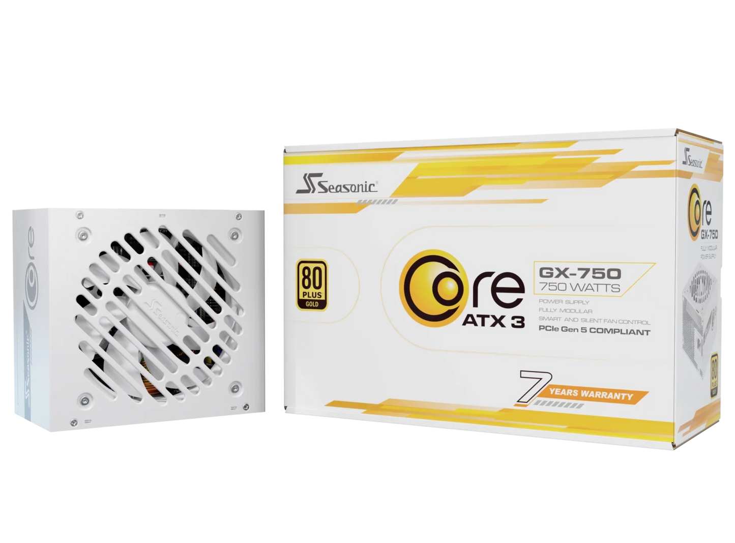 Seasonic CORE GX-750 White ATX 3.1 750W (SRP-CGX751-A5A32SF-WHITE) - Image 6